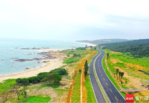 瞰海南 環島旅游公路木蘭灣段瀝青鋪設完成，全面通車進入倒計時